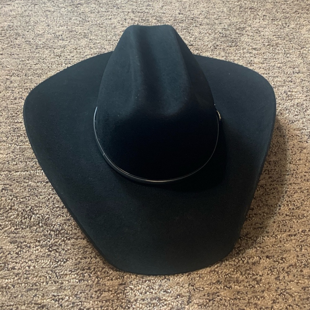Rodeo King long oval black cowboy hat